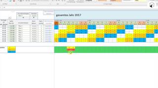 Anleitung zum Tool quotSchichtDienstPlanung mit Planarbeitszeitkontoquot 44 [upl. by Aborn]