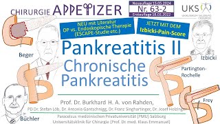 Pankreatitis II Chronische Pankreatitis CHIRURGIE APPetizer Nr 632 [upl. by Renner]