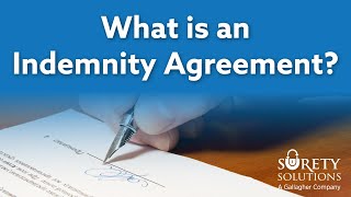 What is an Indemnity Agreement [upl. by Hayikat]