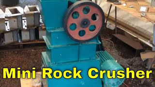 Mini Jaw Crusher For Lab Assays Small Scale Gold Mining Rock Sampling Rock Crushing [upl. by Charleen]