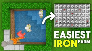 EASIEST IRON FARM MINECRAFT POCKET EDITION 120 IN HINDI  IRON FARM MINECRAFT BEDROCK 120 [upl. by Dottie]