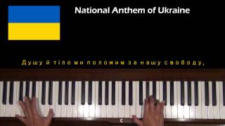 Ukraine National Anthem Piano Cover with Tutorial [upl. by Christan]