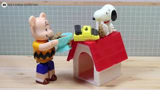 ReMent PEANUTS Charlie Browns School Days Miniatures [upl. by Ailina]