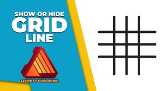 How to show or hide grid line in Affinity publisher [upl. by Adlihtam]