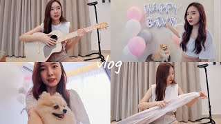 vlog  米米2歲生日小派對 🎉 開箱剛入手のaNueNue吉他  Stephy Yiwen [upl. by Bilow]