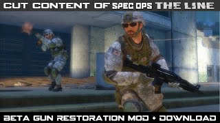 Cut Content of Spec Ops The Line  Beta Guns Mod  Download [upl. by Lomax36]