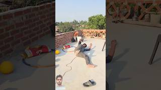 Aakhir juta model Krishna funny comedy stunt shortsfeed viralreels [upl. by Animahs]