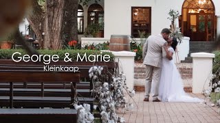 George amp Mari Wedding  Kleinkaap Wedding Venue [upl. by Aytida]