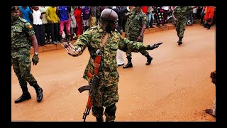 Buganda king Ronald Mutebi on foot storms kyengera town going to masaza cup in masaka buddu [upl. by Anrahc]