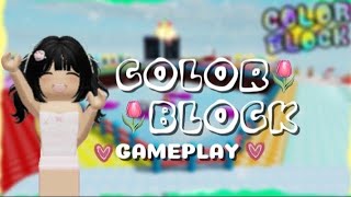 COLOR BLOCK GAMEPLAY  ROBLOX [upl. by Schild]