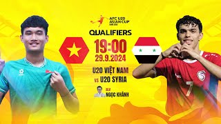 🔴TRỰC TIẾP U20 VIỆT NAM  U20 SYRIA  VÒNG LOẠI U20 CHÂU Á 2025 [upl. by Sutniuq928]