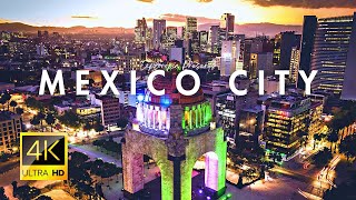 Mexico City CDMX Mexico 🇲🇽 in 4K ULTRA HD 60 FPS by Drone [upl. by Cran]