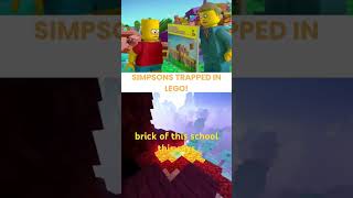 Simpsons get stuck in LEGO LAND simpsons simpsonsclips tvshow fyp foryou [upl. by Amaerd202]