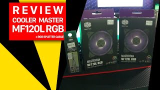 COOLER MASTER Masterfan MF120L RGB REVIEW  Modified CM Seidon 120v v3 plus [upl. by Osmund]