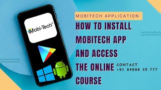 How to install mobitech app  How to access Online mobile repairing course  Mobitech team [upl. by Llehsyar552]