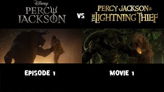 Percy Jackson and the Olympians Scene COMPARISON  S1E1 vs Movie [upl. by Artined]