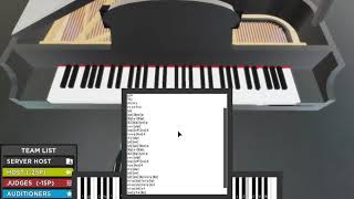 Asgore Theme  Virtual Piano Cover Roblox Got Talent [upl. by Dincolo]