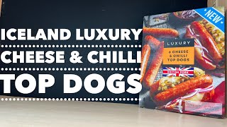 Iceland Luxury Cheese amp Chilli Top Dogs Review  Iceland Hot Dogs Review [upl. by Sabanrab]