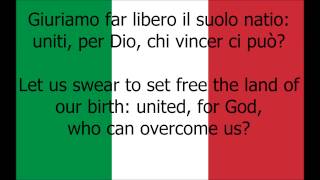 Italian National Anthem ItalianEnglish [upl. by Dmitri405]