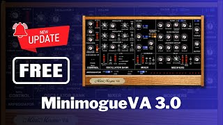 NEW UPDATE of FREE SOFTSYNTH MinimogueVA 30  Sound Demo [upl. by Nauaj]