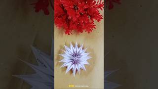 Beautiful Paper Snowflake ❄️ ll Christmas Decoration Item christmas howtomakesnowflakesoutofpaper [upl. by Ysdnil]