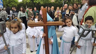 Petalada y recogida de la procesión infantil de MAuxiliadora MontealtoJerez 2024 [upl. by Kiele869]