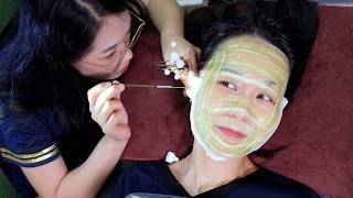 ASMR Vietnamese Barbershop Full Service Shaving Ear Cleaning Hair Wash Massage [upl. by Htelimay]