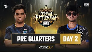 Deepavali BattleMania 2024  HINDI  Pre Quarters D2  BGMI  Ft iQOO SouL Carnival 8bit etc [upl. by Kreindler235]