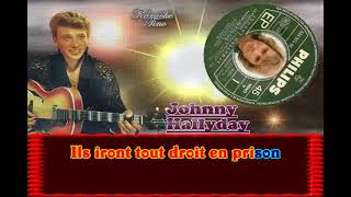 Karaoke Tino  Johnny Hallyday  Le pénitencier [upl. by Aicirtap]