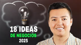 18 Buenas Ideas de Negocio para EMPRENDER en 2025 [upl. by Maram]