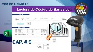 POS Lectura de Codigo de Barras en Ventas con VBA Excel Cap 9 [upl. by Darcie151]