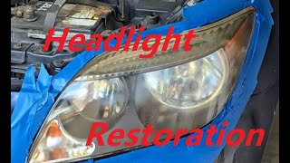 Headlight Restoration  2006 Scion tC [upl. by Nayllij]