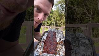 Homemade Ribs cooked to Perfection 🐷 foodshorts funnyshorts porkribs smoker homecooked [upl. by Graf215]