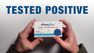 Flowflex Antigen Rapid Home Test With Positive Results [upl. by Kirven]