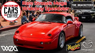 SuperRare Strosek Mega Wideboy Speedster  McLarens Ferraris Lambos  South OC Cars and Coffee [upl. by Htir381]