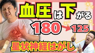 【即効】血圧を下げる方法！ストレッチやリンパや食べ物を変えなくても血圧がさげまくれます！2024年最新医療の星状神経はがし！神経から血圧を下げる方法！即効性がある絆創膏剥！高血圧の人は見て！ [upl. by Neyu]