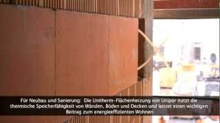 UnithermFlächenheizung von Unipor [upl. by Norehs]