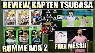 WOW RUMME ADA DUA REVIEW EVENT TSUBASA GRATIS MESSI TSUBASA SIAP MENJADI DONATUR KONAMI HAHAHAHA [upl. by Winston]