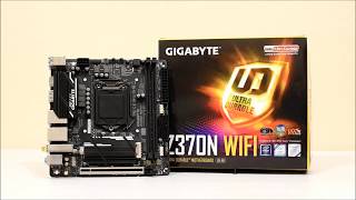 GIGABYTE Z370N WIFI  i5  8600k base amp OC unboxing review benchmarks [upl. by Ahsieym285]