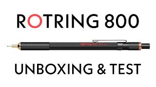 THE Rotring 800  Mechanical Pencil Unboxing amp Test [upl. by Lavena]