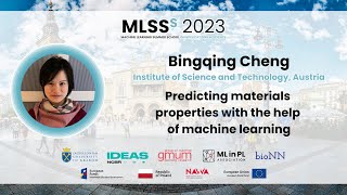 Bingqing Cheng  Predicting materials properties with the help of ML  MLSS Kraków 2023 [upl. by Avlasor389]