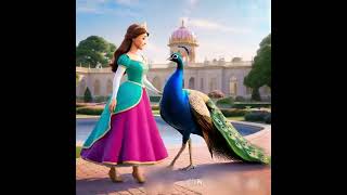 Princess Zara and her Peacock disneyanimatedmovies disneyanimatedcartoons [upl. by Yannodrahc]