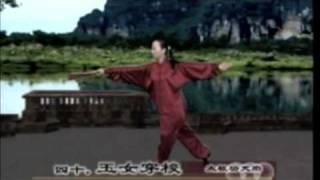 52 Taiji gongfu fan waaier set 5 movements 354352  太极功夫扇 [upl. by Surbeck]