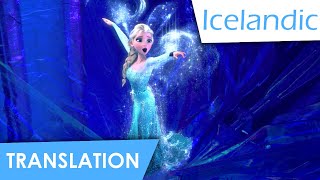 Let it Go Icelandic Lyrics amp Translation [upl. by Ellekcir408]