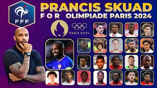 Daftar Skuad Prancis Untuk Olimpiade Paris 2024  Official Squad Mens Football France Olympic Paris [upl. by Annairda]