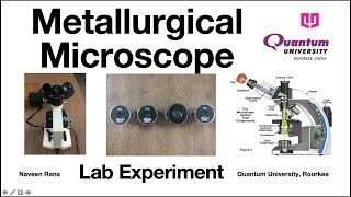 Metallurgical Microscope  Lab Experiment [upl. by Rika]