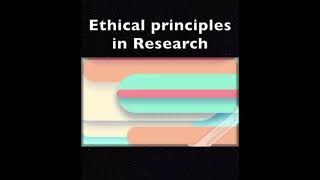 Four cardinal principles of ethics in Medical research research medicine ethics principles [upl. by Ellennahc]