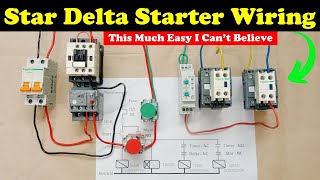 Star Delta Starter Control Wiring Explained Practically TheElectricalGuy [upl. by Harday]