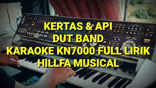 Karaoke Kertas amp Api Dut Band Kn7000 Full LirikHillfa Musical [upl. by Deehahs]