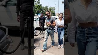 Sara Ali Khan Enjoys Day Out With Father Saif Ali Khan [upl. by Ahsinyd537]